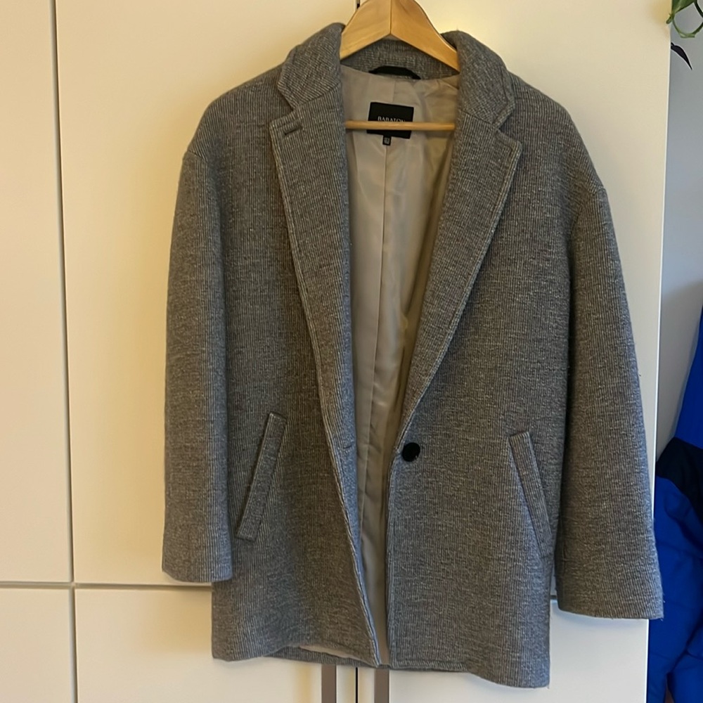 Grey Babaton blazer coat XS
